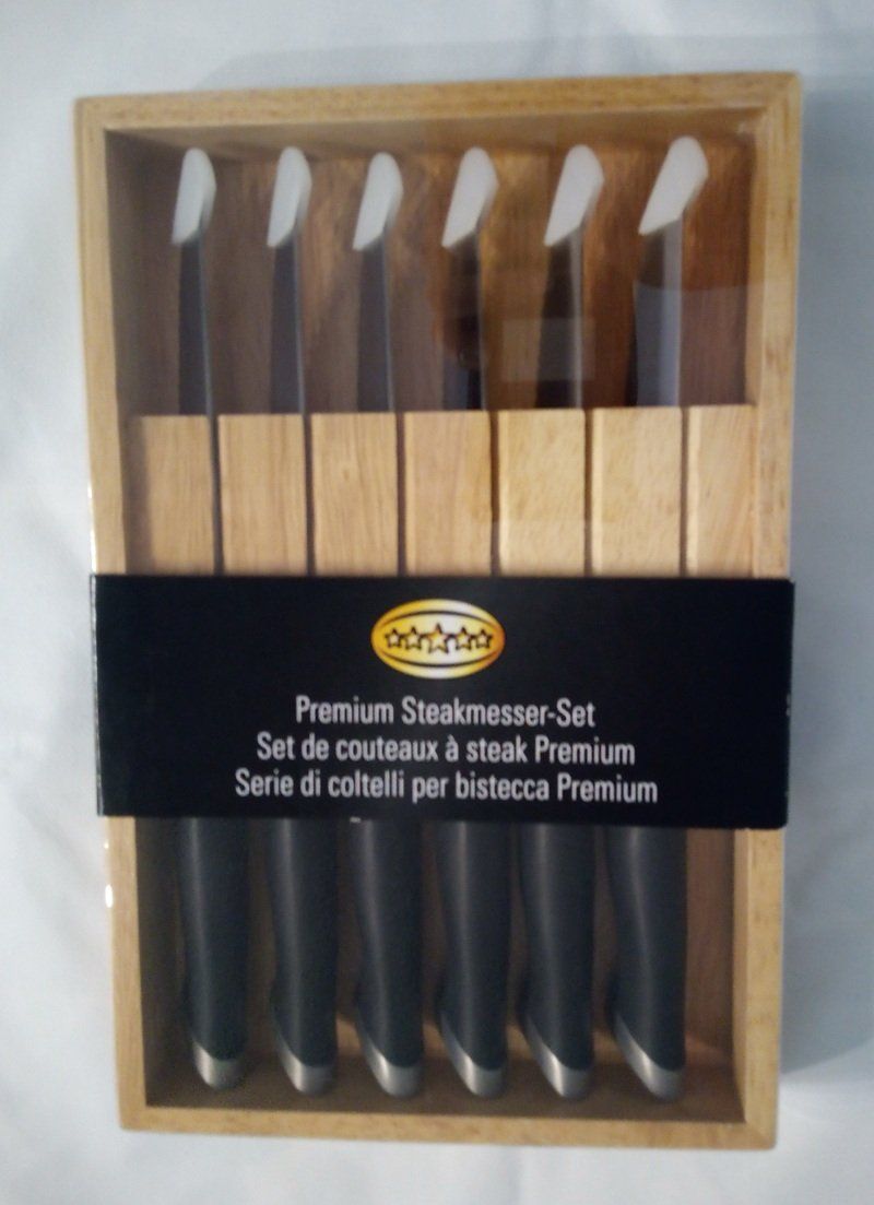 Messer: Premium Steakmesser-Set mit 6 Messern – Neu und originalverpackt aus Werdenberg von EXA-Secondhand