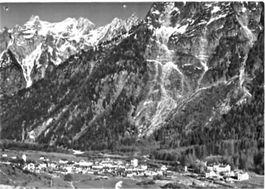 Vicosoprano, con Cima del Largo, Bergell