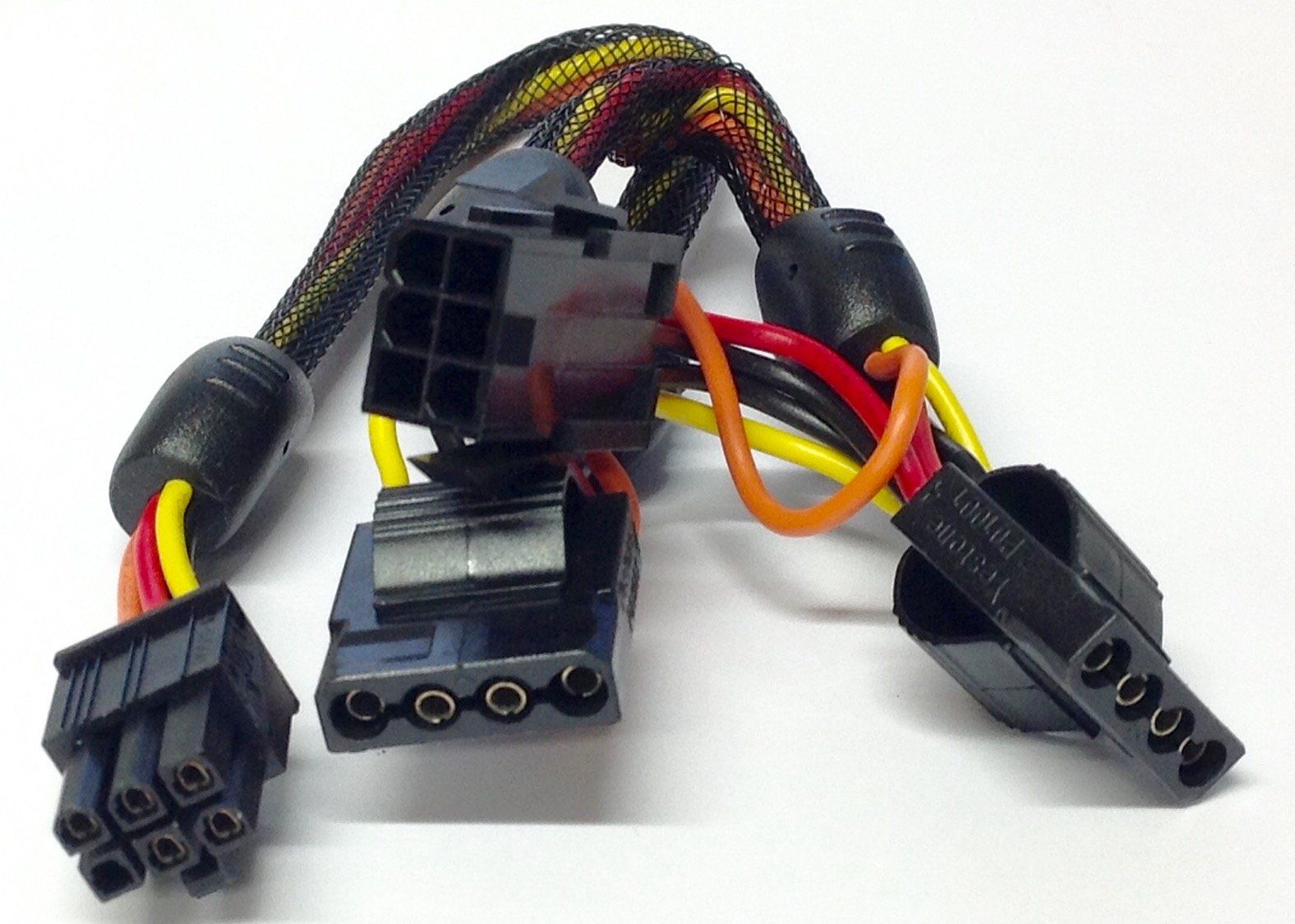 Kabel: Power Adapter-Kabel PCIe-zu-2xMolex-zu-PCIe – Neu (gemäss Beschreibung) aus Reinach AG von RiesenServicesGmbH