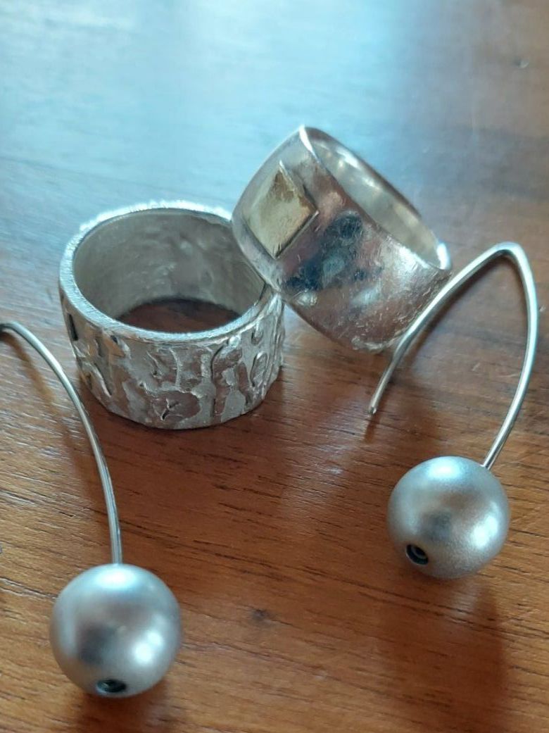 Ringe: bandringe silber eigenkreation - ohrhänger titan – Neu (gemäss Beschreibung) aus Winterthur von chimischimi 3