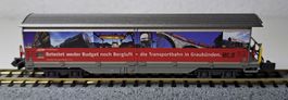 RhB Schiebwandwagen Transportbahn  Spur N MDS Rarität