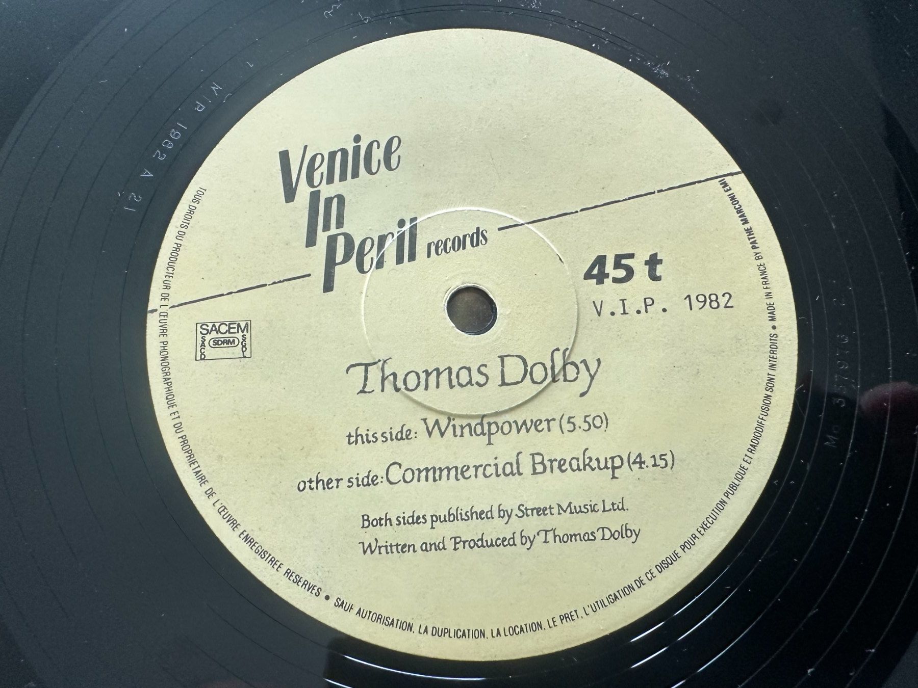 Dischi in vinile: THOMAS DOLBY 12 WINDPOWER – Usato da Sion venduto da jaipur1401 2