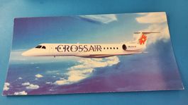 Aviatik Postkarte "CROSSAIR Embraer RJ 145" ungelaufen
