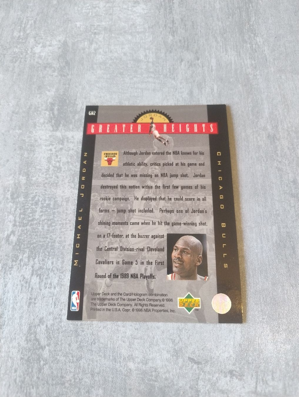 Nba Carte collezionabili: NBA 1996 UPPER DECK GREATER HEIGHTS GH2 MICHAEL JORDAN – Nuovo (secondo la descrizione) da Martigny venduto da julionix 2