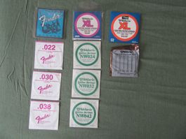 Gitarrensaiten Fender + D'Addario XL120, EXL110