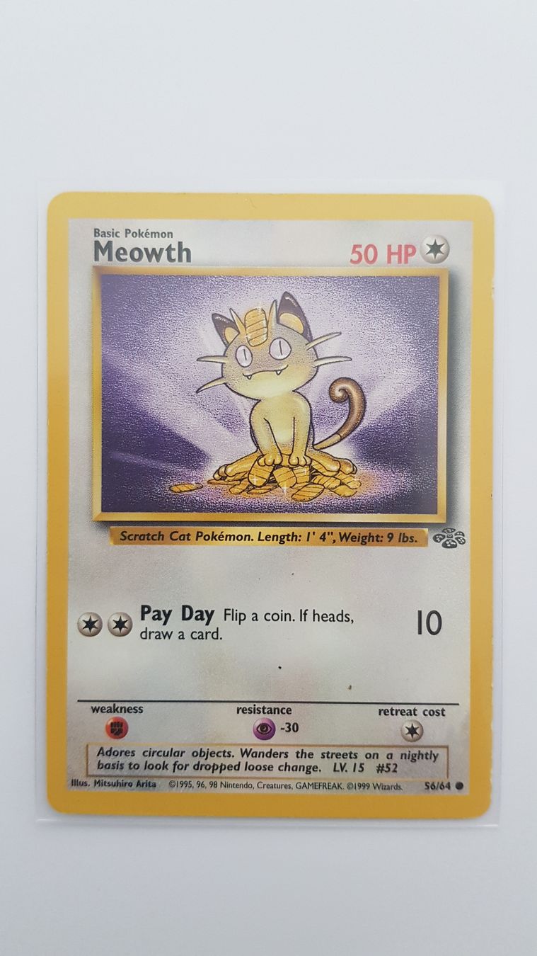 Pokémon Carte collezionabili: Jungle - 56 - Meowth – Usato da Neuchâtel venduto da bilao