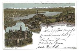 Gruss von Annaburg Uetliberg (ZH) Schlumpf-Litho No 46  1898