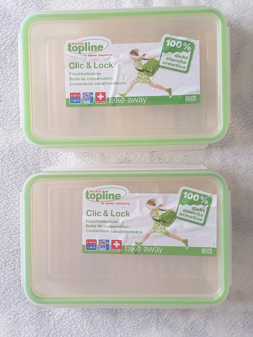 Tupperware Contenitori & Simili: 2x Topline Frischhaltedose Clic & Lock 100% dicht – Usato da Basel venduto da
