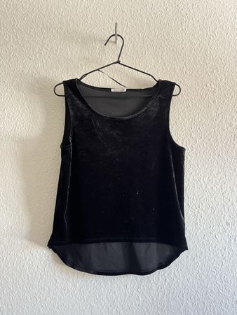 Top en velours noir (taille 40)