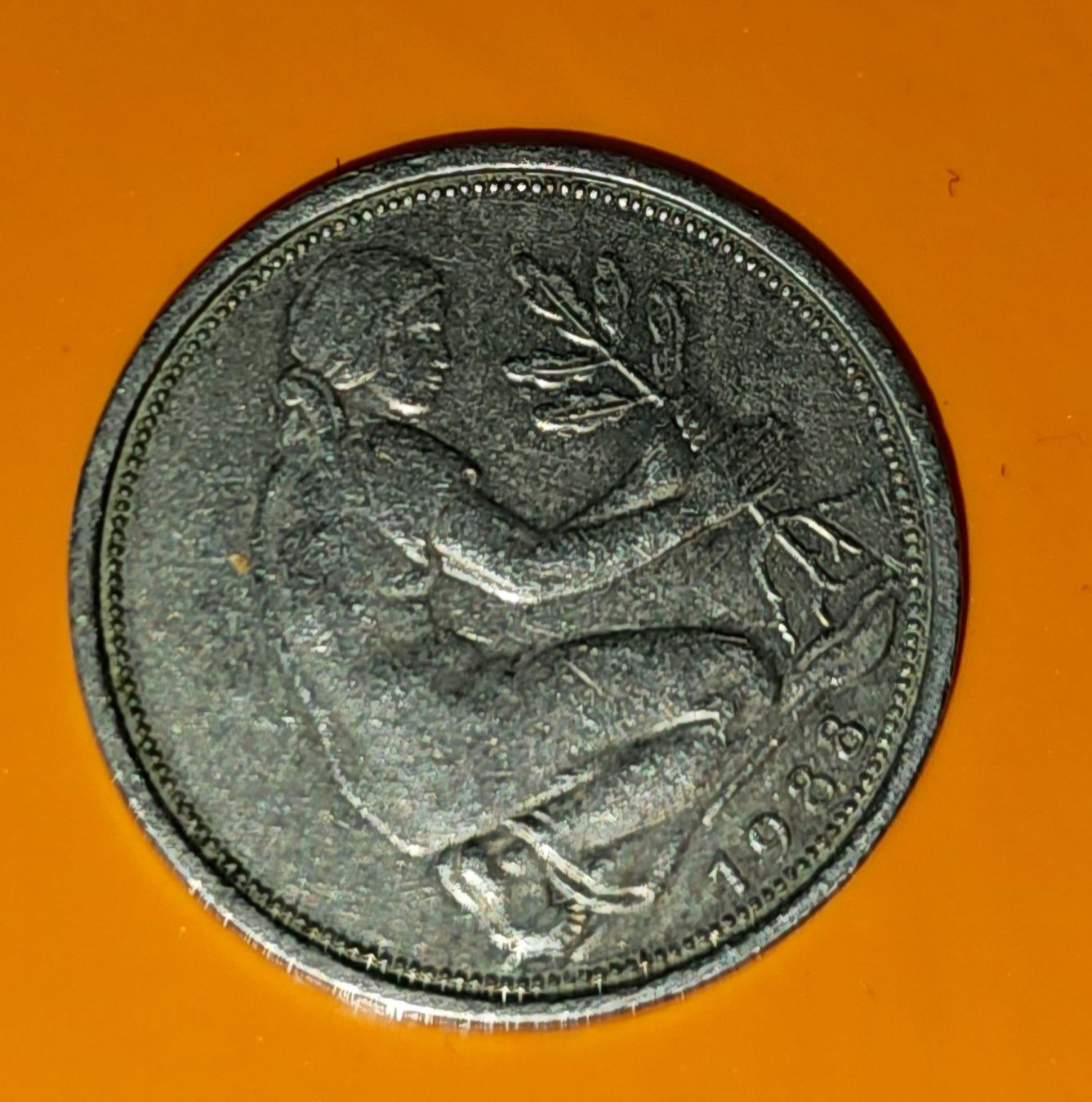 Alle Münzen: ✅BRD 50 Pfennig 1988📌 – Gebraucht aus Kreuzlingen von UAE 1