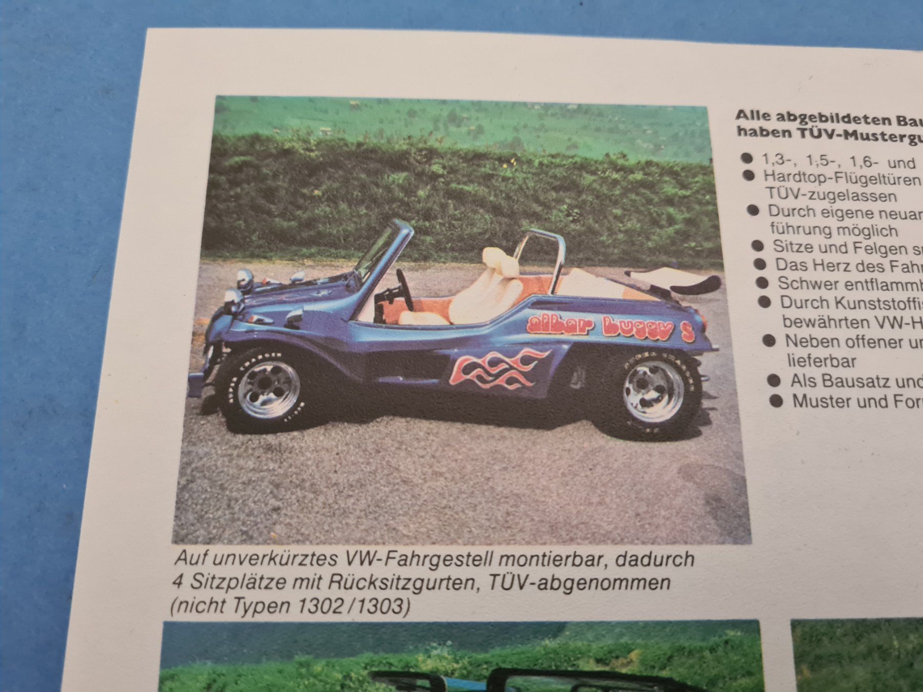 VW Documenti: ALBAR BUGGY  VW KAFER  PROSPECTUS  VINTAGE – Usato da Bellevue venduto da BURGOLMANIA 2