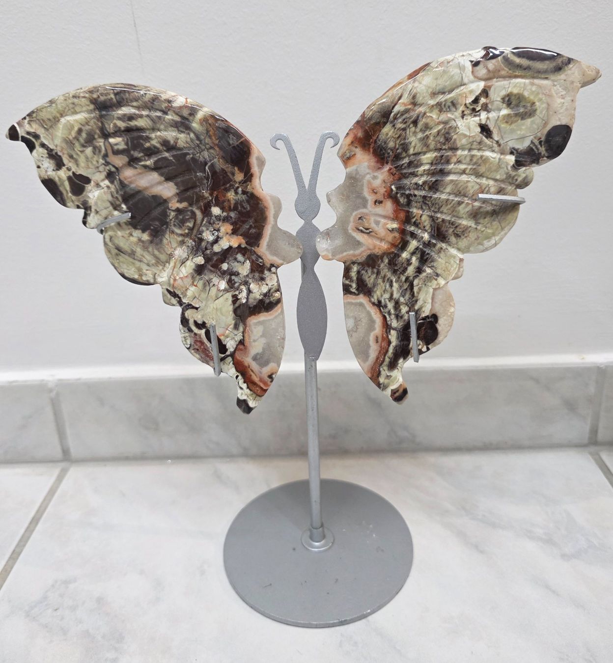 Minerali & Pietre curative: Money Agate Schmetterling – Nuovo e nell'imballaggio originale da Matzingen venduto da Shay_Crystalz
