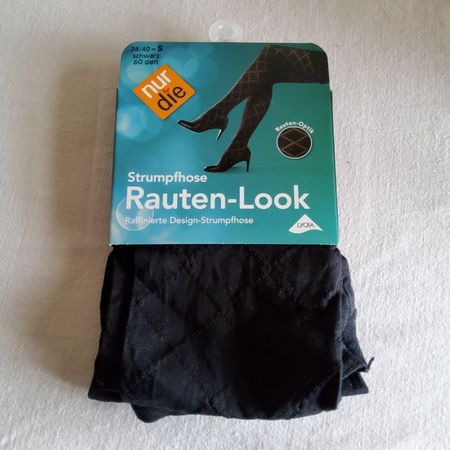 Damen - Strumpfhose Grösse 38 / 40 - Rauten-Look