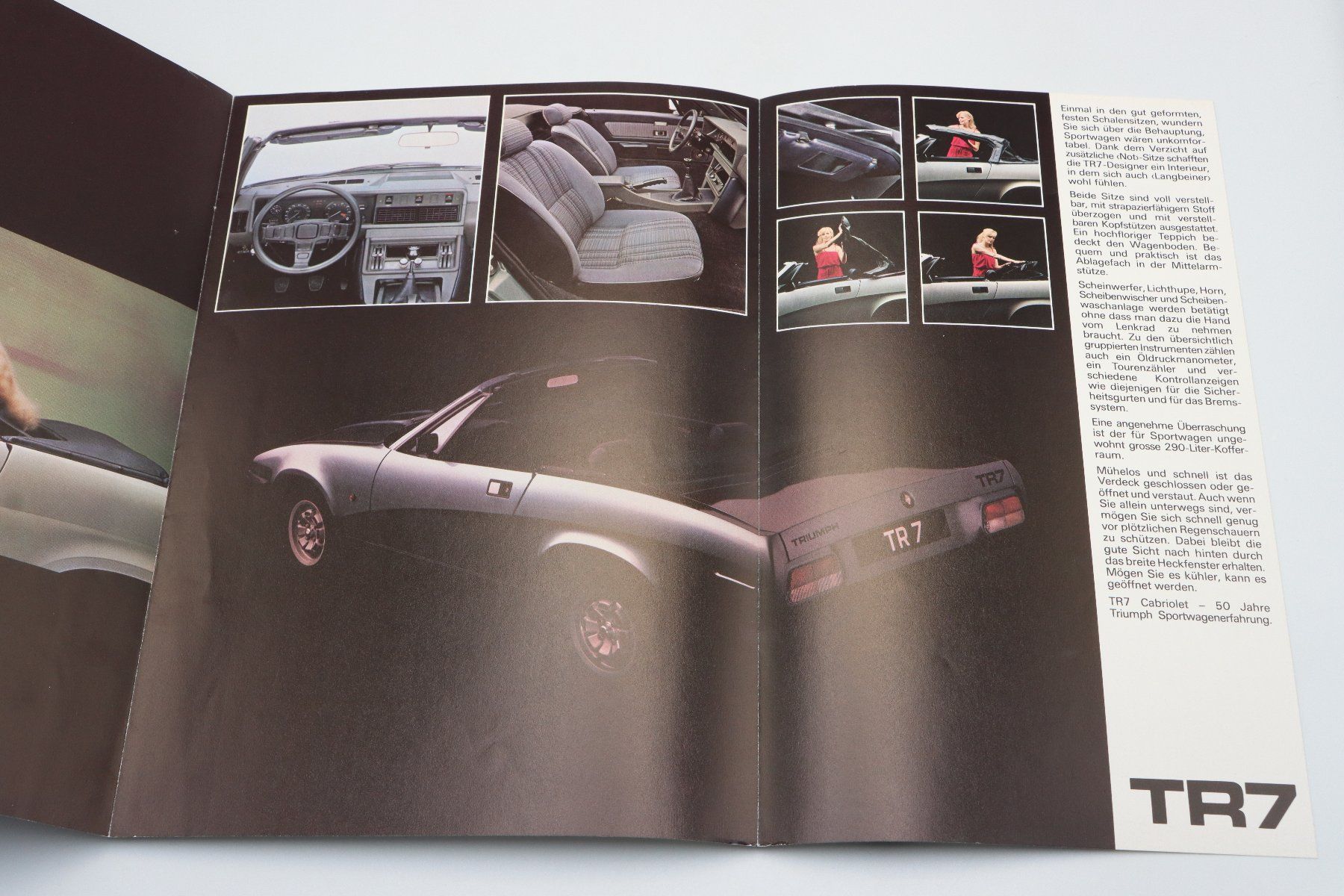 Triumph Documenti: Triumph TR7 1980 Prospekt – Usato da Bühl b.Aarberg venduto da Collectorpassions 3