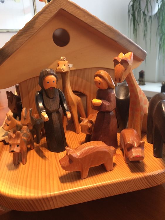 Arche Noah Holz Ornamente 20-teilig - DIY Bastelset Zum Bemalen & Aufhängen