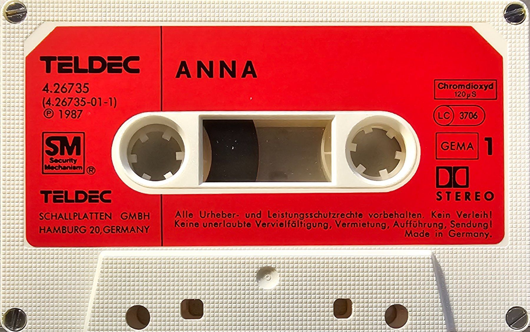 Kompaktkassetten: MC - Anna Soundtrack – Gebraucht aus Wahlen b. Laufen von Cg10 2