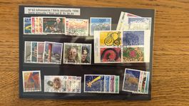 Serie annuale francobolli Svizzera 1996 collezione