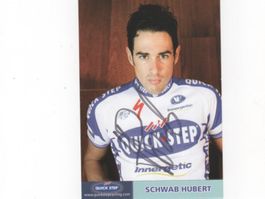 Autogrammkarte von Ex-Radrennfahrer Hubert Schwab CH