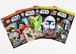 4 LEGO STAR WARS Comics, Quiz & Rätselspass für Kinder Set 2