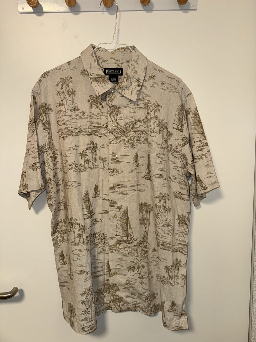 Camicie: Herren Hemd kurzarm Lands' End Grösse M  – Usato da Watt venduto da lou_m5tq