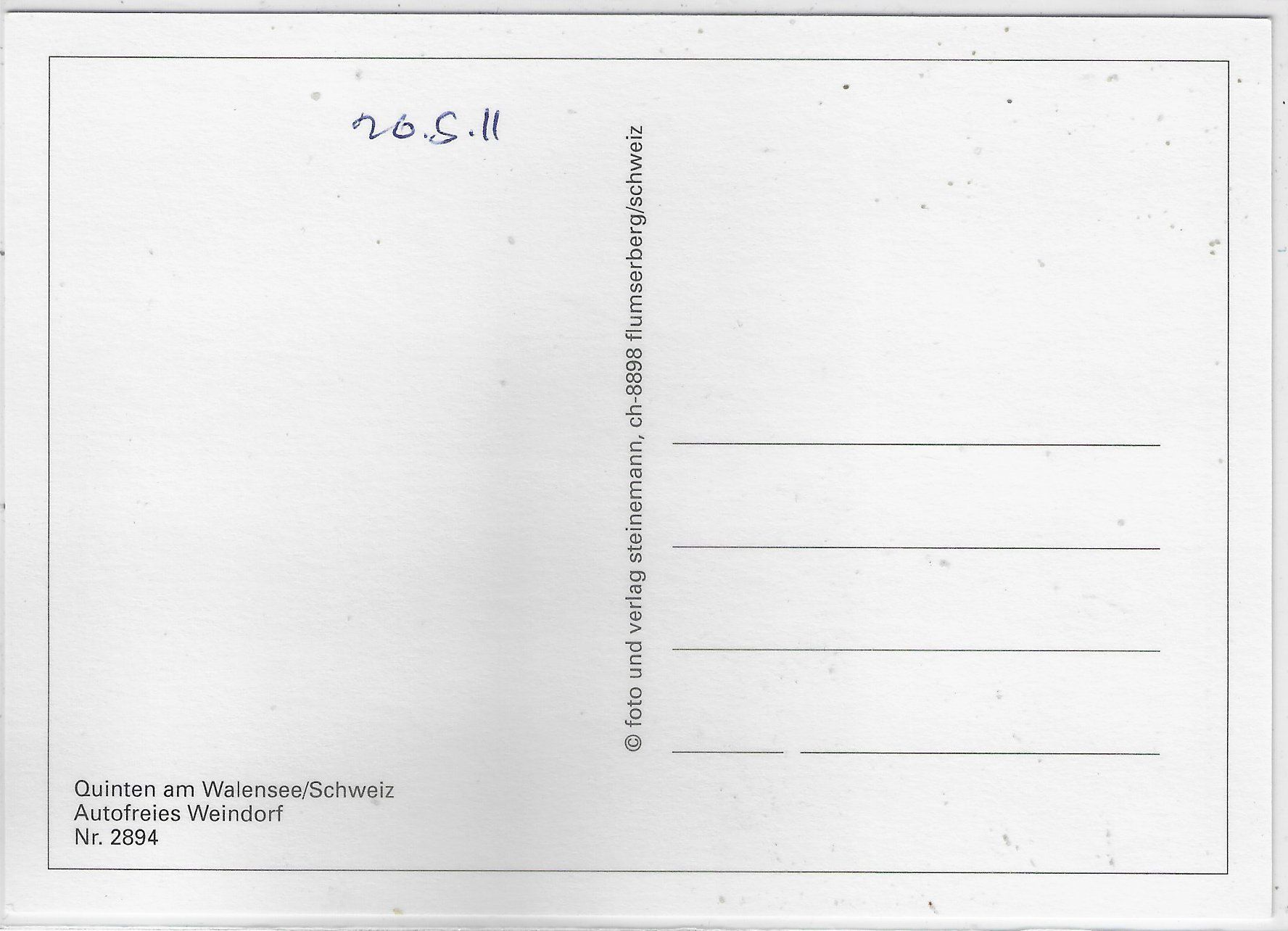 Cartes postales: Quinten am Walensee – D'occasion à Ettingen par Kartenplanet 1