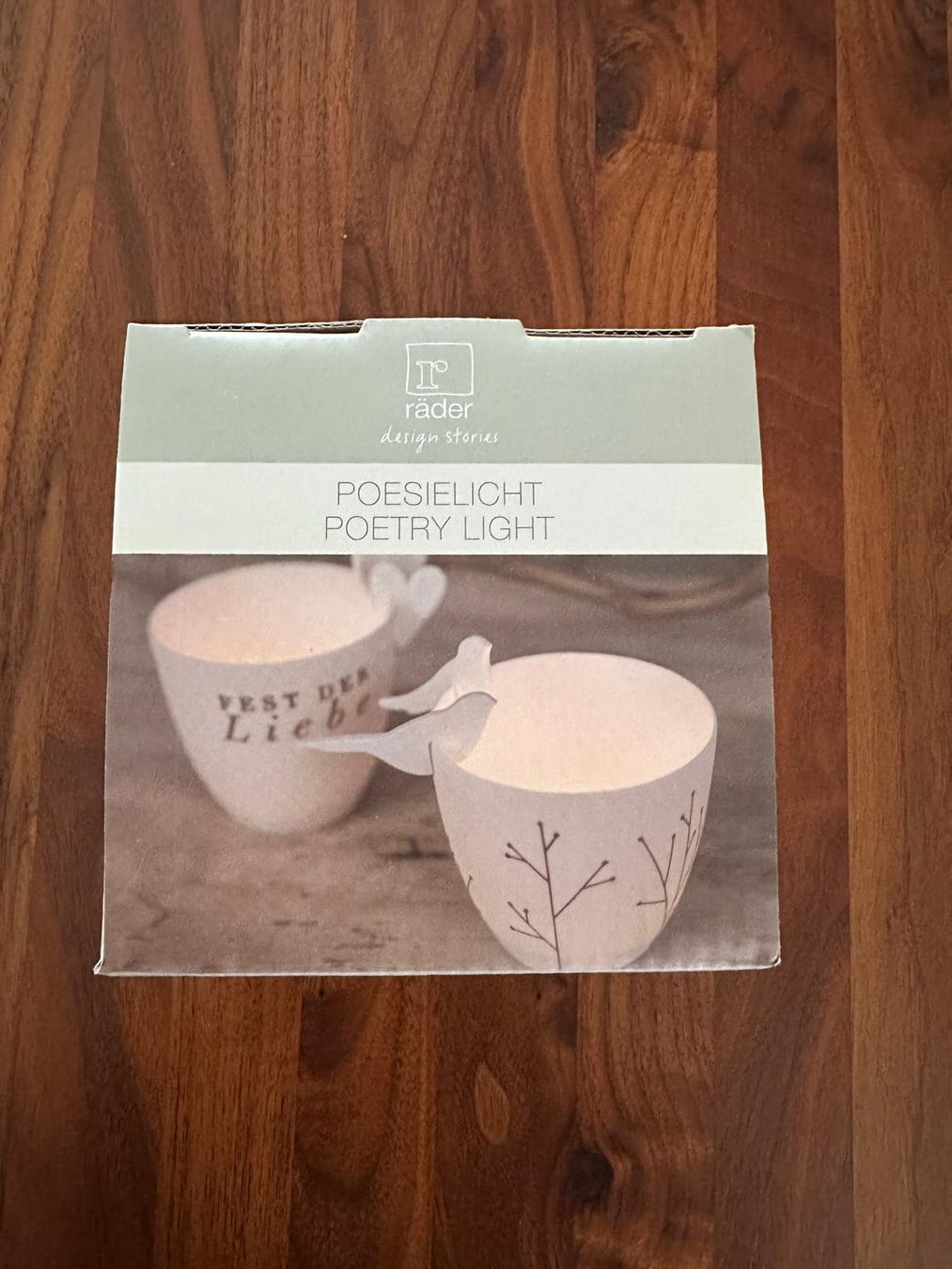 Portacandele: Teelichthalter "Poesielicht" mit Vögel – Nuovo (secondo la descrizione) da Olten venduto da MattRed