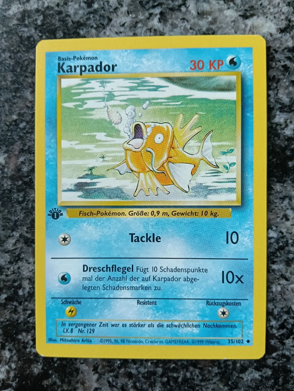 Pokémon Carte collezionabili: Pokemon Base Set 1 Edition Karpador  – Usato da LEUZIGEN venduto da mic_sdh5