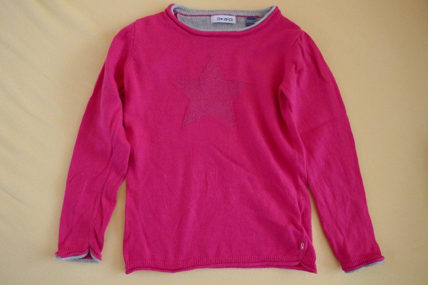 Maglioni & Felpe: Cooler pinker Pulli mit Glitzerstern, Gr. 108/5 J. – Usato da Horgen venduto da Feli39