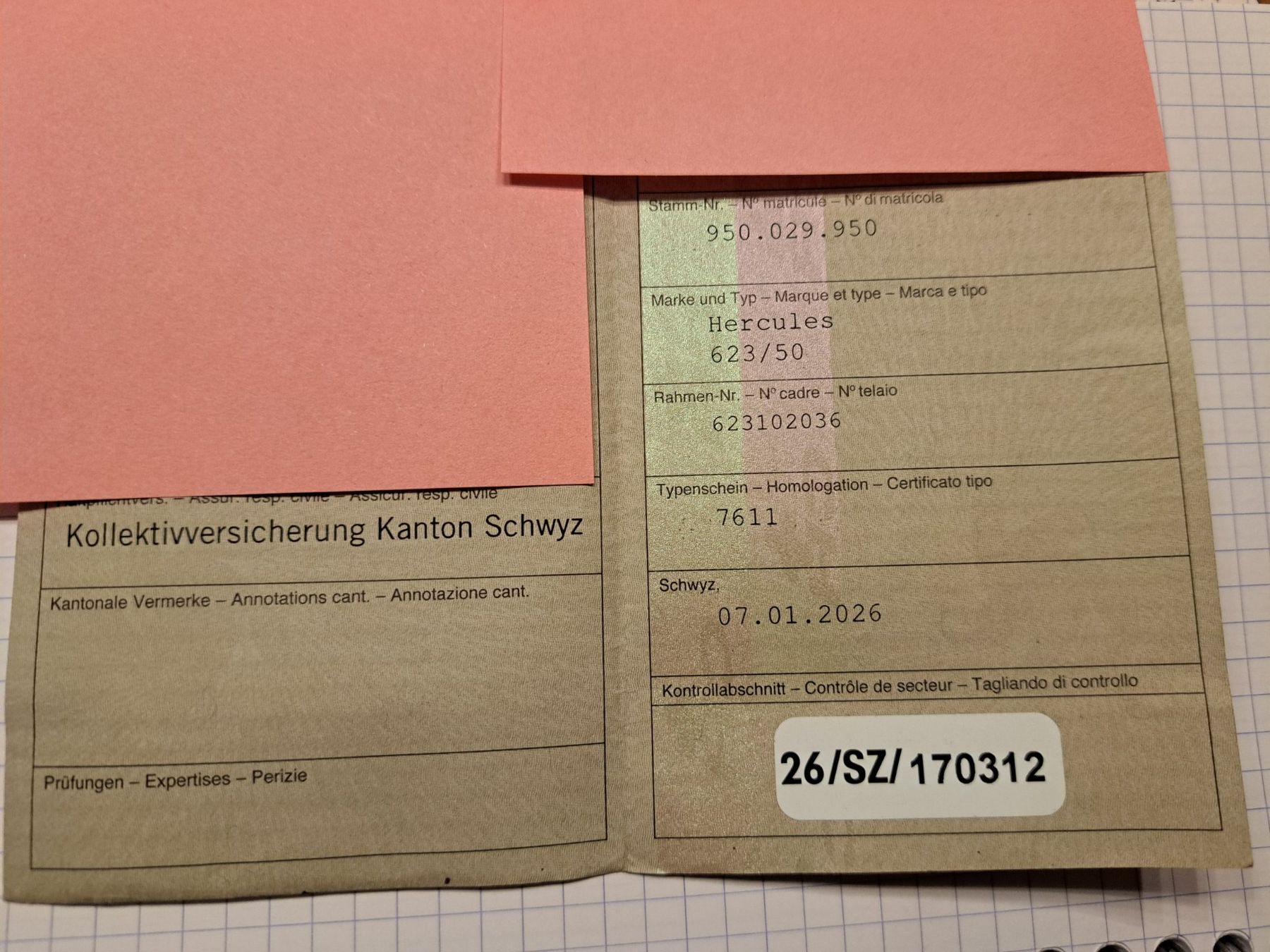 Hercules Ciclomotori: Mofa Hercules 623 / 50 – Usato da Boswil venduto da m_r_2fhs 4