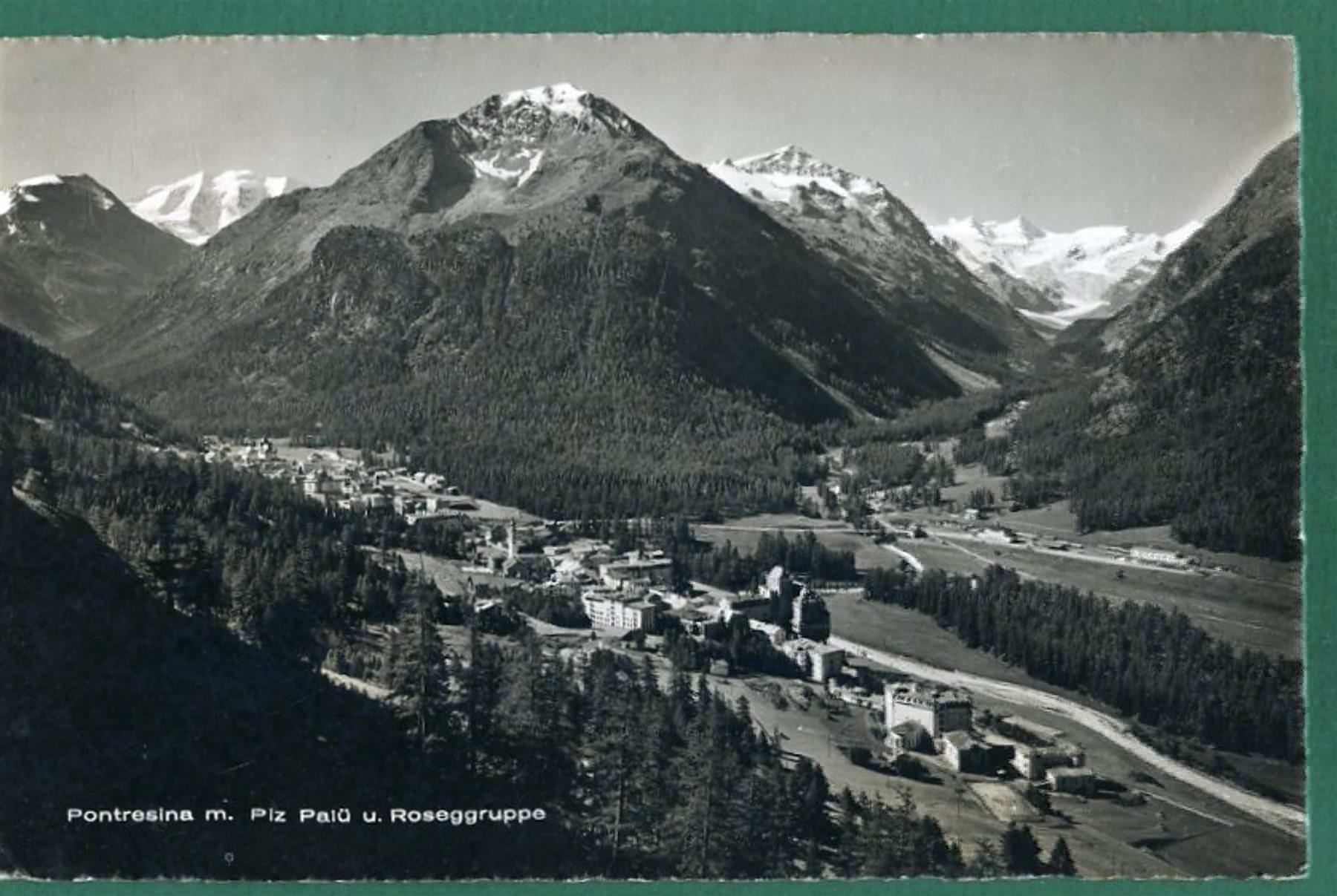 Cartoline postali: Pontresina, 1955. gelaufen – Usato da Sargans venduto da Hausi1951