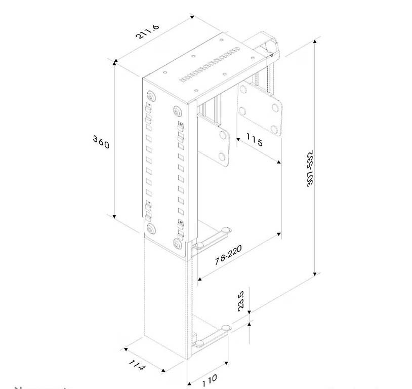 Supporti a parete: neuer Neomounts Cpu-D100 PC Halterung – Nuovo e nell'imballaggio originale da Necker venduto da liq24 2