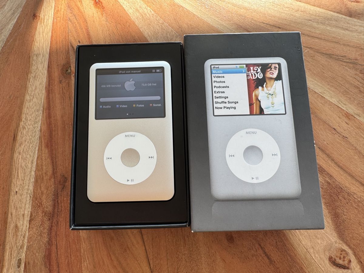 Apple Lettore multimediale portatile: Refurbished! iPod classic 6 80GB mit OVP Silber – Usato da St. Gallen venduto da hae_6rmh 1