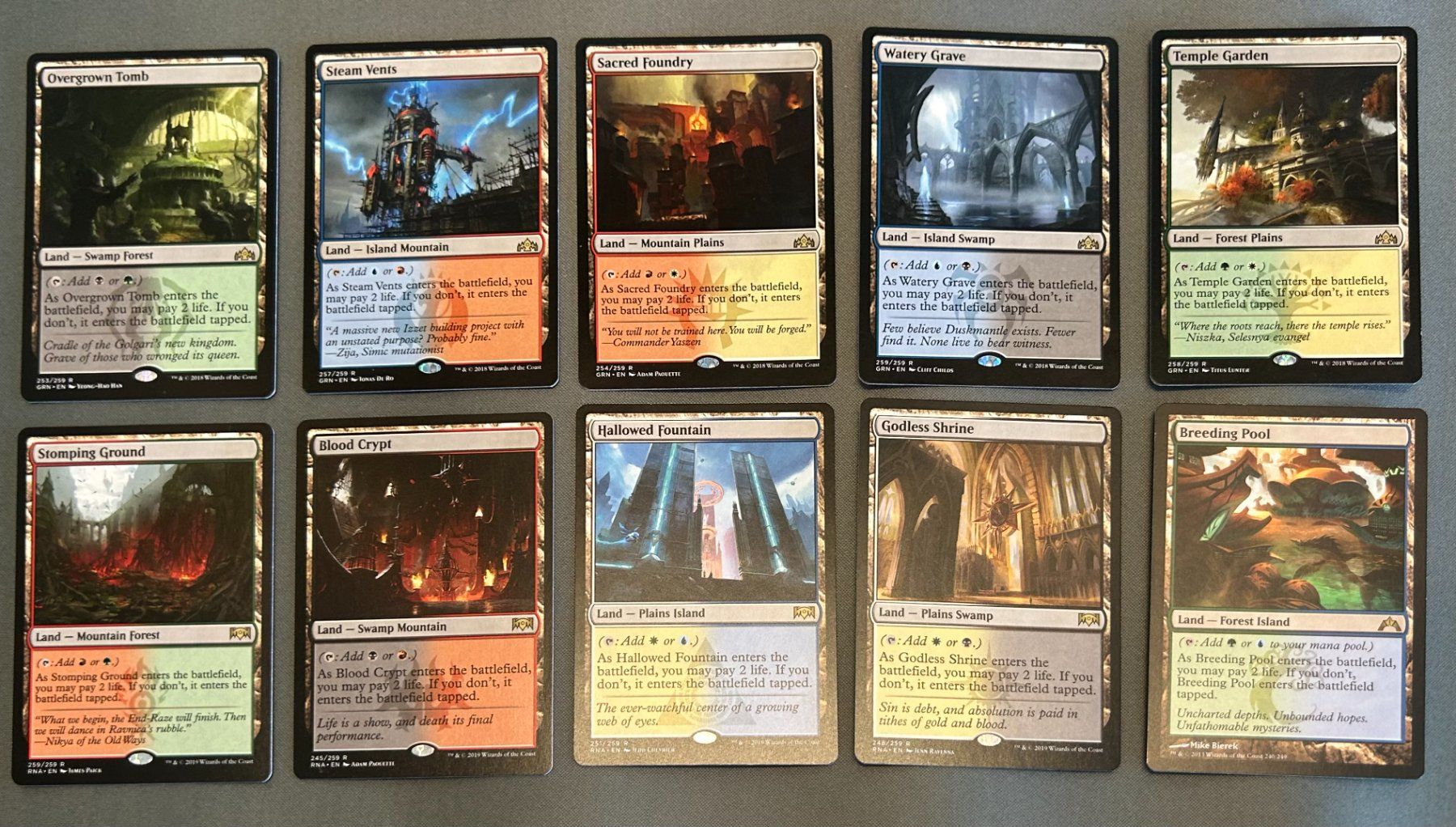 Magic The Gathering Carte collezionabili: MtG Shockland Set – Usato da Dübendorf venduto da Baloo81