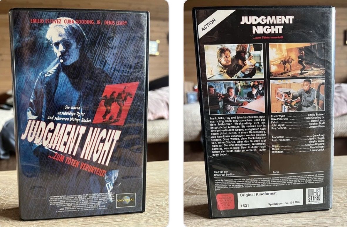 Tutti i VHS: JUDGMENT NIGHT 📼 – Usato da Aadorf venduto da Schwarzschlumpf1972