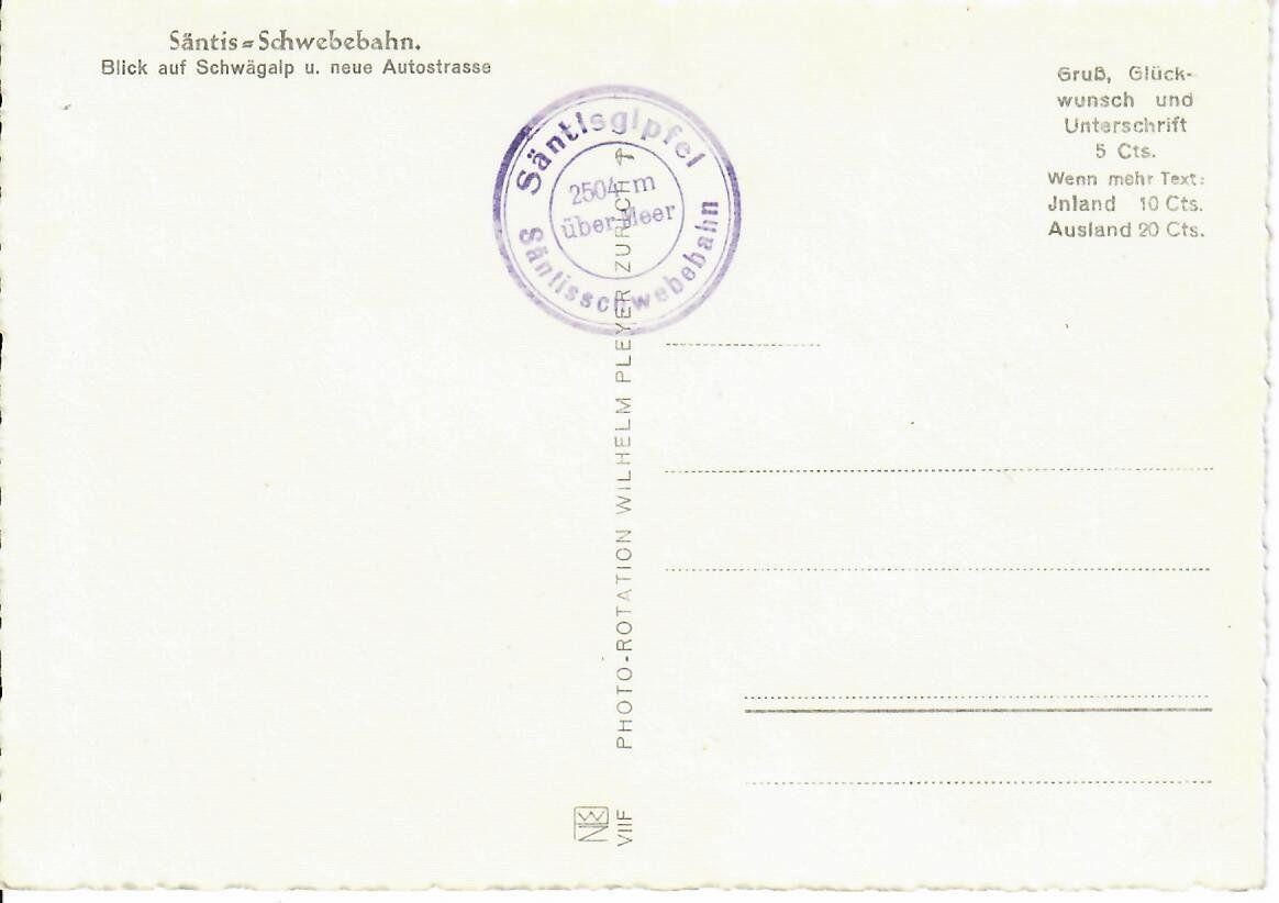 Cartes postales: Säntis Schwebebahn – D'occasion à Hochdorf par Ziegel-16 1