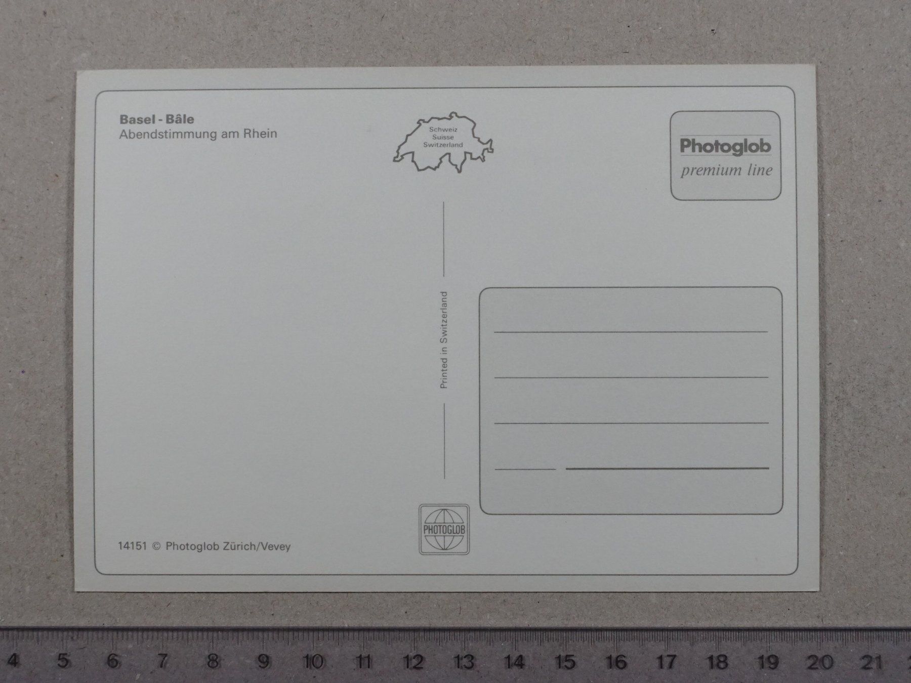 Cartoline postali: Basel, Abendstimmung am Rhein – Usato da Lenzburg venduto da fh1 1