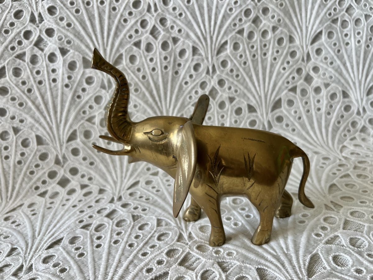 Statuette: Vintage Messing Elephant Figur 16cm – Usato da Frenkendorf venduto da Only1 1