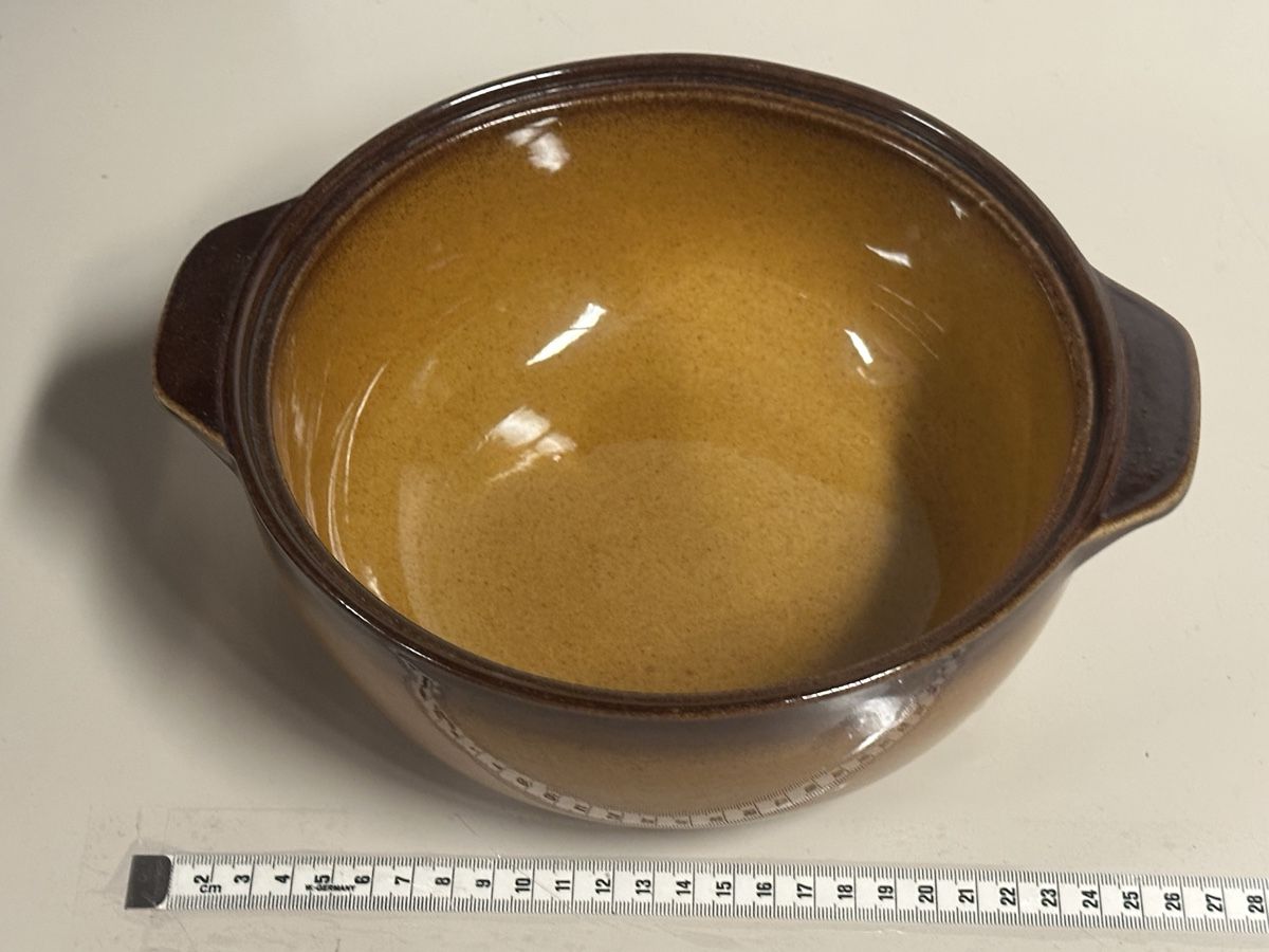 Ciotole: Original Rössler Design Topf Braun Schüssel – Usato da Deitingen venduto da Himhip 4