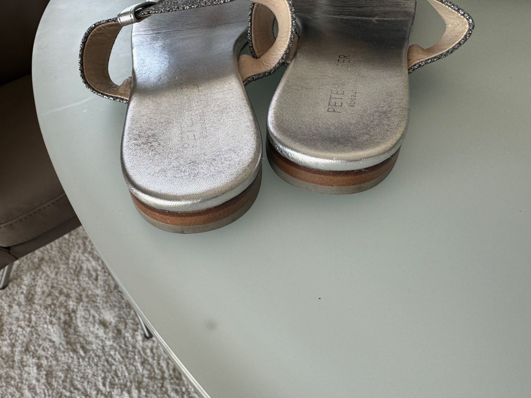 Scarpe da donna: PETER KAISER Sandale Gr41 Silber (7,5) – Usato da Zuerich venduto da Moochie 1