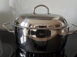RÖSLE Teknika Bräter oval, NEU/OVP, Dämpfeinsatz, 50% Rabatt