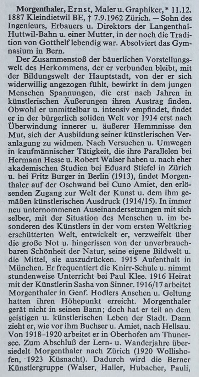Dipinti: Ernst Morgenthaler (1887-1962) – Usato da Grosshöchstetten venduto da Perle1951 4