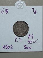 GB - 3 pence - 1902 - Edward 7 - AG
