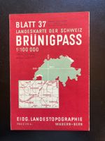 Brünigpass. Landkarte 1957
