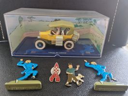 Tintin au Congo + Figurines et Pins - Ensemble Collector!
