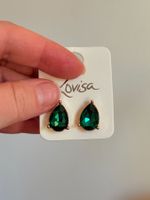Boucles d'oreilles Lovisa neuves, couleur émeraude ✨