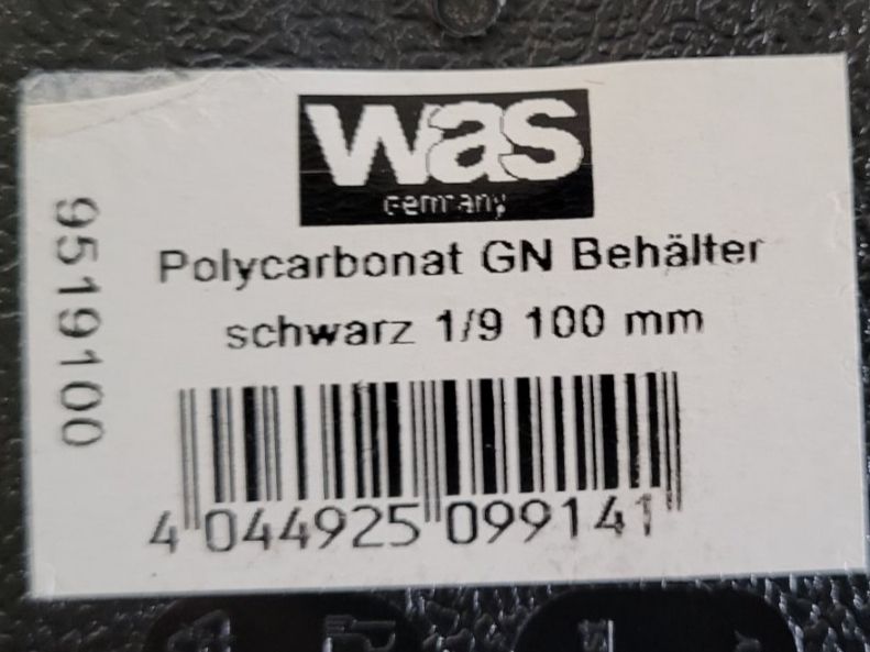 Behälter & Ähnliches: 2 GN Behälter Schwarz 1/9, 100 mm Polycarbonat – Neu (gemäss Beschreibung) aus figino von ame_frv2 1