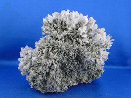 Calcite auf Bergkristall var Prasem