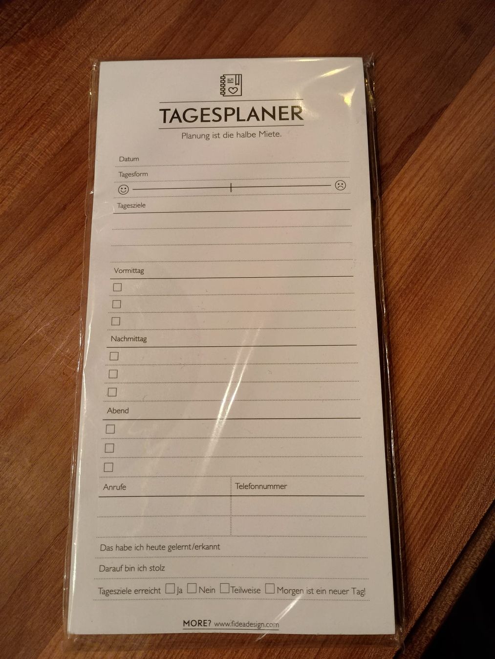Blocchi: Tagesplaner, Papier Block 50 Seiten – Nuovo e nell'imballaggio originale da Winterthur venduto da Tenderizer3000 3