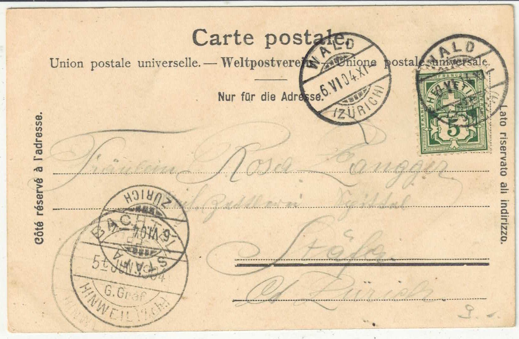 Cartes postales: Gruss vom Bachtel - animee – D'occasion à Ettingen par Kartenplanet 1