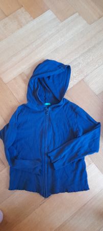 Benetton Kapuzenjacke blau Baumwolle, 6 years